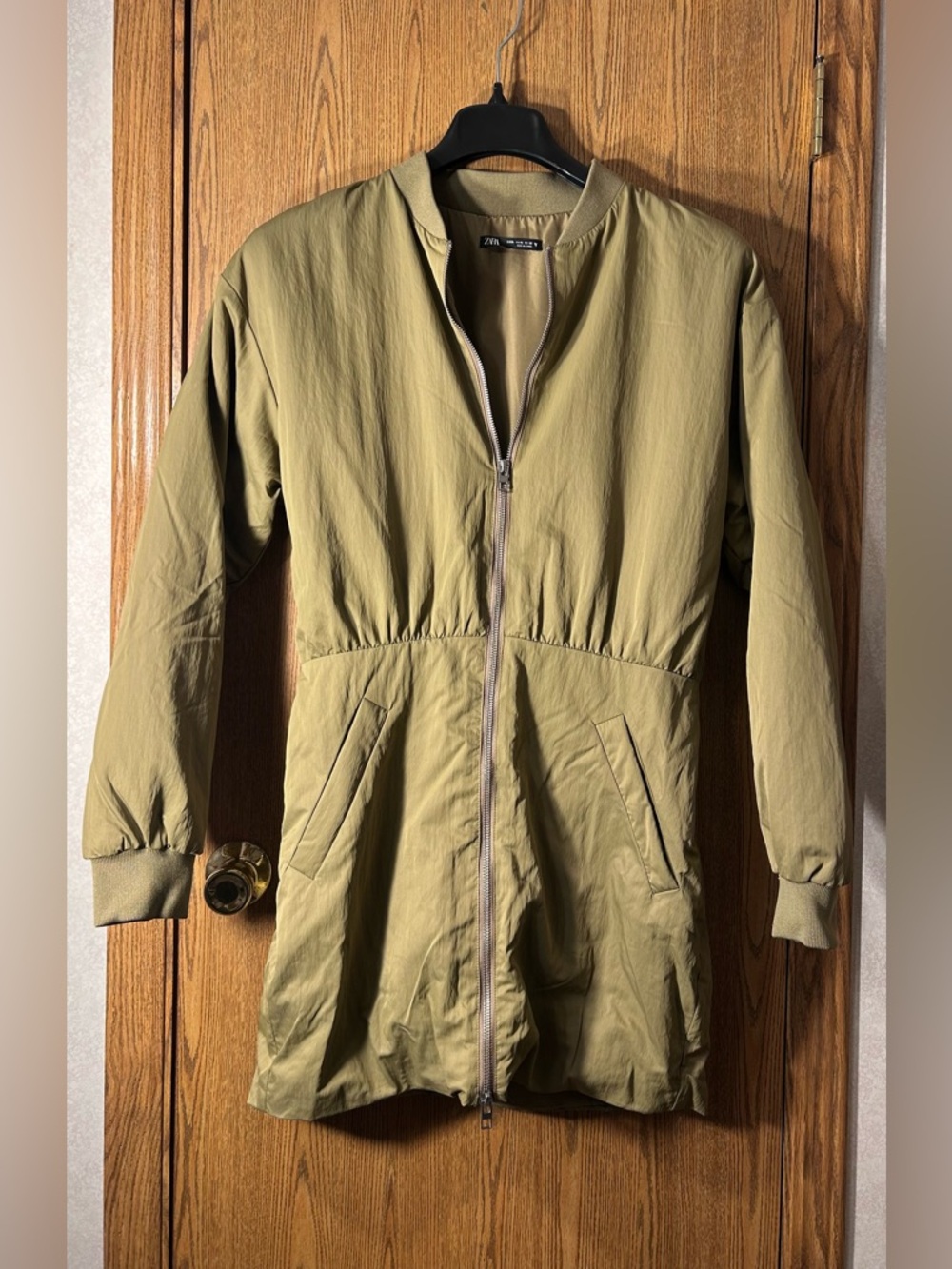 Zara Short Bomber Mini Dress - Picture 2 of 5
